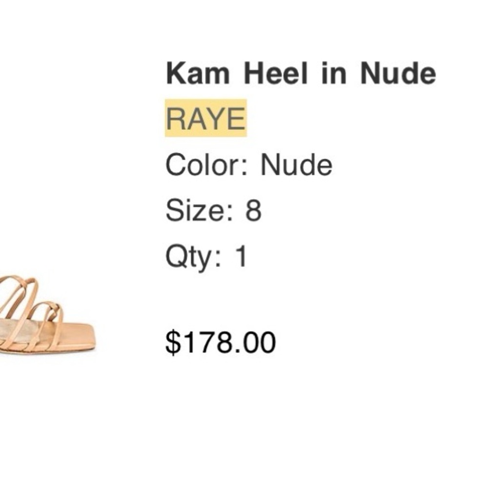 RAYE Strappy Nude Heels